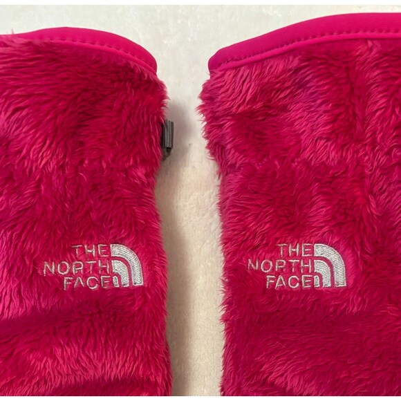 NWOT The North Face Denali Thermal Girls Mittens, Cabaret Pink, Sz Med - Picture 4 of 5